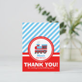 Choo Choo Train Hartelijk dank Briefkaart (Staand voorkant)