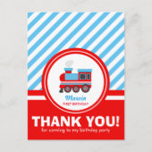 Choo Choo Train Hartelijk dank Briefkaart (Voorkant)