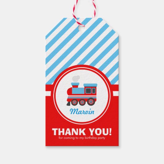 Choo Choo Train Hartelijk dank Cadeaulabel (Voorkant)