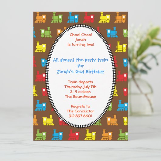 Choo Choo Train Kaart (Staand voorkant)