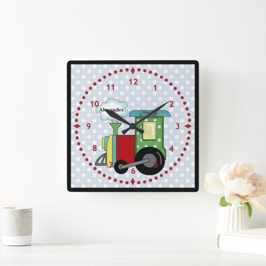 Choo Choo Train Nursery Wall klok (Huis)
