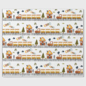 Choo Choo Train Pattern Little Kind Cadeaupapier (Vlak)