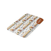 Choo Choo Train Pattern Little Kind Name Bathroom Badmat (Gekanteld)