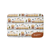Choo Choo Train Pattern Little Kind Name Bathroom Badmat (Voorkant)