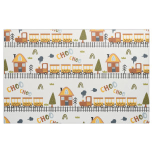 Choo Choo Train Pattern Little Kind Stof