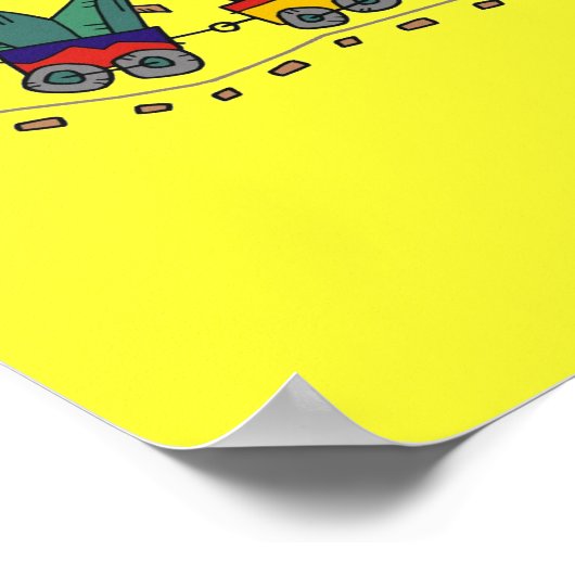 Choo Choo Train Poster up to 15x15 (Hoek)