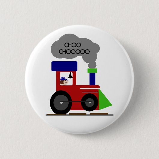 Choo Choo Train Ronde Button 5,7 Cm (Voorkant)