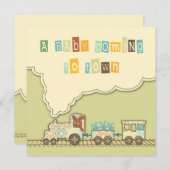 Choo Choo Train Square Aankondiging (Voorkant / Achterkant)