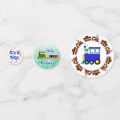 Choo Choo Train Thleys's Baby shower Confetti (Voorkanten)