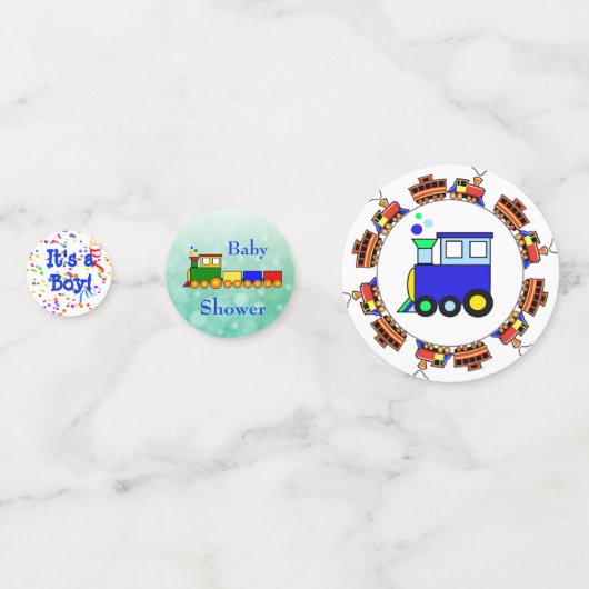 Choo Choo Train Thleys's Baby shower Confetti (Voorkanten)