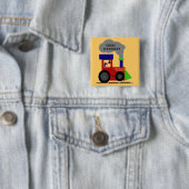 Choo Choo Train tshirts en cadeaus Vierkante Button 5,1 Cm (In situ)