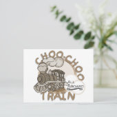 Choo-Choo Train Tshirts en GIfts Briefkaart (Staand voorkant)