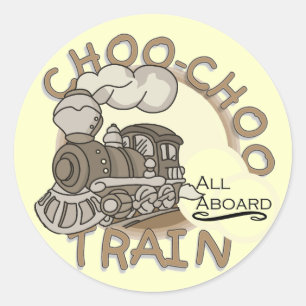 Choo-Choo Train Tshirts en GIfts Ronde Sticker
