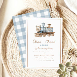 Choo Choo Train tweede verjaardag Kaart