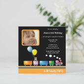 Choo Choo Train - uitnodiging van de partij van Bi (Staand voorkant)