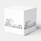 Choo Choo Train Upsherin Favoriete Box Bedankdoosjes (Achterkant)