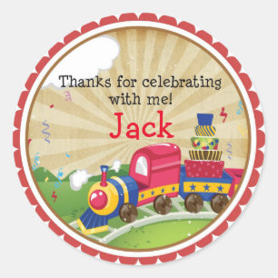 Choo Choo Train Verjaardag Stickers