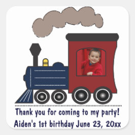 Choo Choo Train Verjaardag Stickers