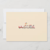 Choo Choo Train Verjaardag Uitnodigen - Train Part Kaart (Achterkant)