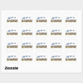 Choo Choo Train Vierkante Sticker (Vel)
