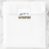Choo Choo Train Vierkante Sticker (Tas)