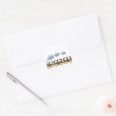 Choo Choo Train Vierkante Sticker (Envelop)