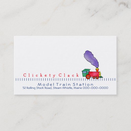 Choo Choo Train Visitekaartje (Voorkant)