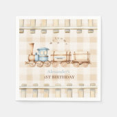 Choo Choo trein 1e verjaardag Servet (Voorkant)