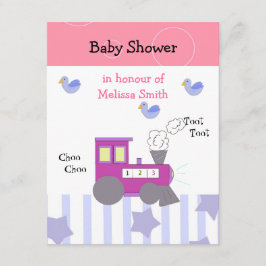 Choo Choo Trein Baby Shower Kaart