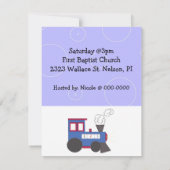 Choo Choo Trein Baby Shower Kaart (Achterkant)