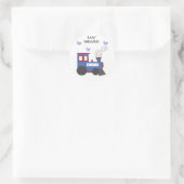 Choo Choo Trein Baby Shower Ronde Sticker (Tas)