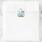 Choo Choo Trein Baby Shower Ronde Sticker (Tas)