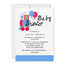 Choo Choo Trein Baby Shower Uitnodiging