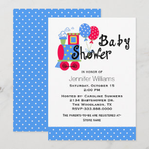 Choo Choo Trein Baby Shower Uitnodiging