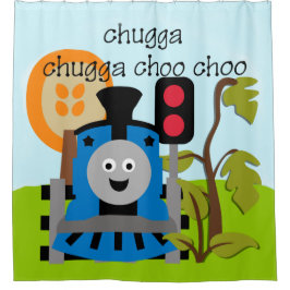 Choo Choo trein Kinder vervoer locomotief Douchegordijn