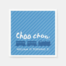 Choo choo trein kinderverjaardagsfeestje servetten