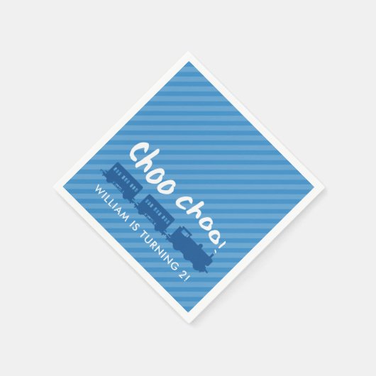 Choo choo trein kinderverjaardagsfeestje servetten (Hoek)