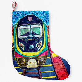 Choo choo trein kleine kerstsok