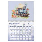 Choo Choo Trein Motoren Kinderen Kalender (Feb 2027)