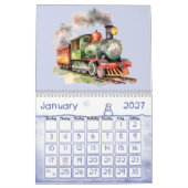 Choo Choo Trein Motoren Kinderen Kalender (Jan 2027)
