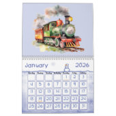 Choo Choo Trein Motoren Kinderen Kalender (Jan 2026)
