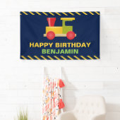 Choo Choo Trein Verjaardagsfeestje Spandoek (Insitu)