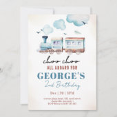 Choo Choo trein vervoer jongen verjaardag Kaart (Voorkant)