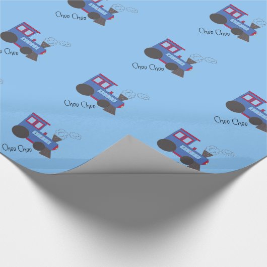 Choo Choo-treinen Cadeaupapier (Hoek)