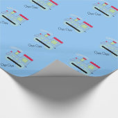 Choo Choo-treinen Cadeaupapier (Hoek)