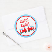 Choo Choo-treinen Ronde Sticker (Envelop)