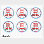 Choo Choo-treinen Ronde Sticker (Vel)