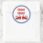Choo Choo-treinen Ronde Sticker (Tas)