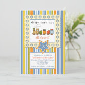 Choo Choo Uitnodiging (Staand voorkant)