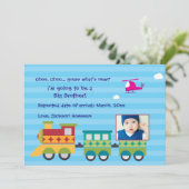 Choo Choo Wat is de nieuwe zwangerschap aankondigi Aankondiging (Staand voorkant)